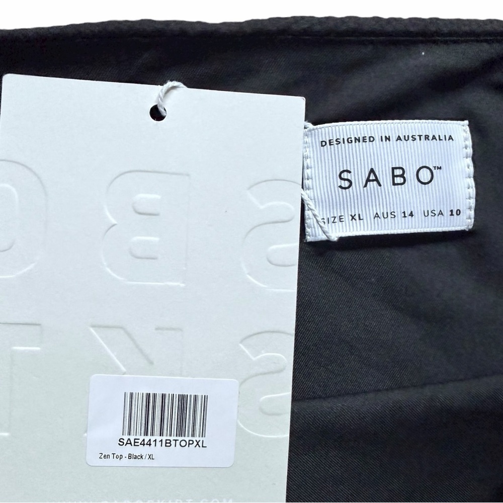 SABO Resort Wear Zen 2 Piece Set – Trendy Side Tie- Black- Size XL- NWT - Picture 4 of 16